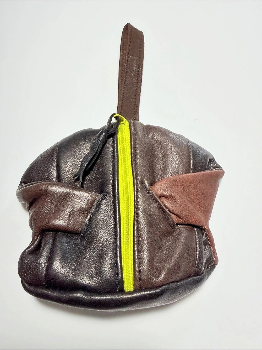 Brown & Black Mini leather  Bag New